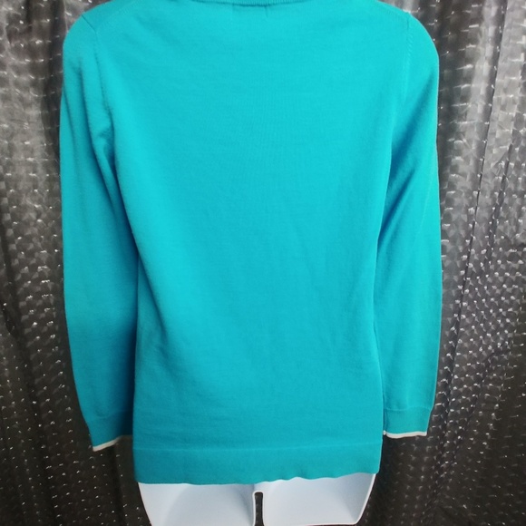 Crown & Ivy Blue Elephant Sweater XS - Picture 2 of 5